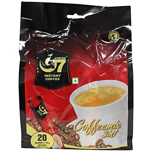Trung Nguyen G7 3 in 1 Instant Coffee Premix, 320 g (20 Packets x 16 g each) 