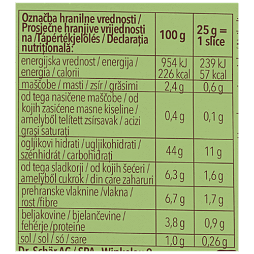 Schar Pan Rustico Gluten Free Bread, 250 g  
