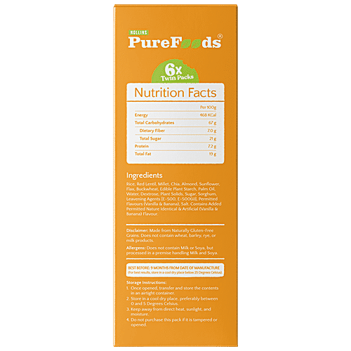 PureFoods Banana Muesli Cookies - Gluten-free, 140 g