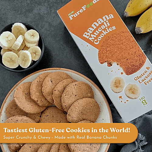 PureFoods Banana Muesli Cookies - Gluten-free, 140 g