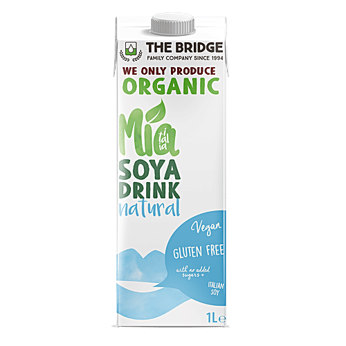 The Bridge Bio Organic Soya Drink - Natural Gluten Free, 1 L Tetra Pak 