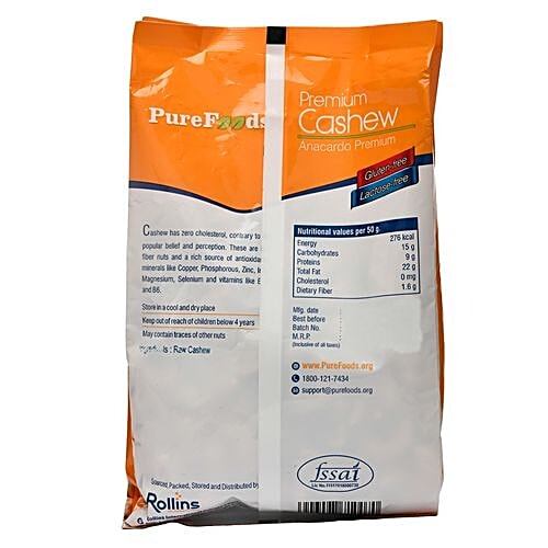 PureFoods Raw Cashews, 454 g  