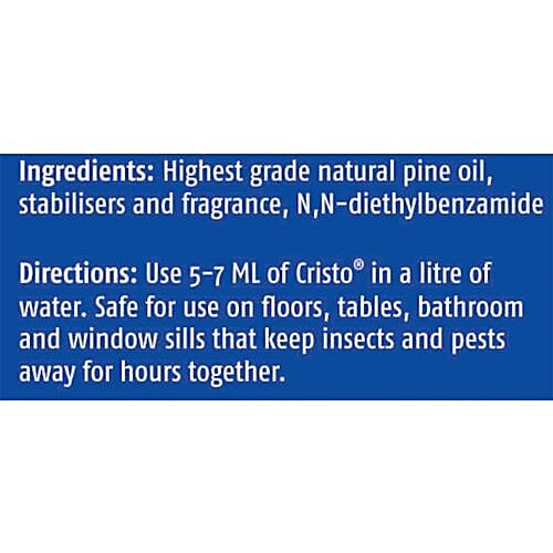 Cristo Floor Premium Disinfecting Cleaner, 1 L Mosquito Repellent