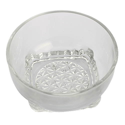 Gupta Glass Ideas Glass Serving  Bowls, 300 ml (Pack of 2) 