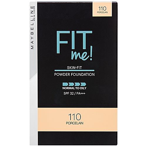 Maybelline New York Fit Me Two Way Cake - Powder Foundation, 9 g 110 Porcelain 