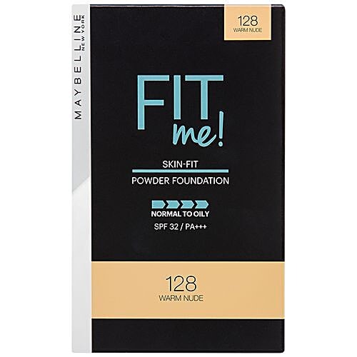 Maybelline New York Fit Me Two Way Cake - Powder Foundation, 9 g 128 Warm Nude 