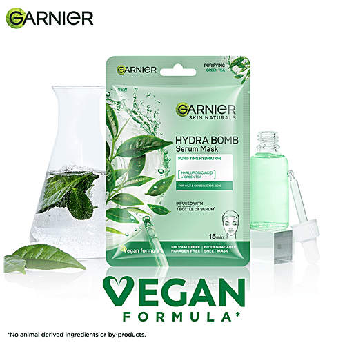 Buy Garnier Hydra Bomb Face Serum Sheet Mask Makes Skin Supple