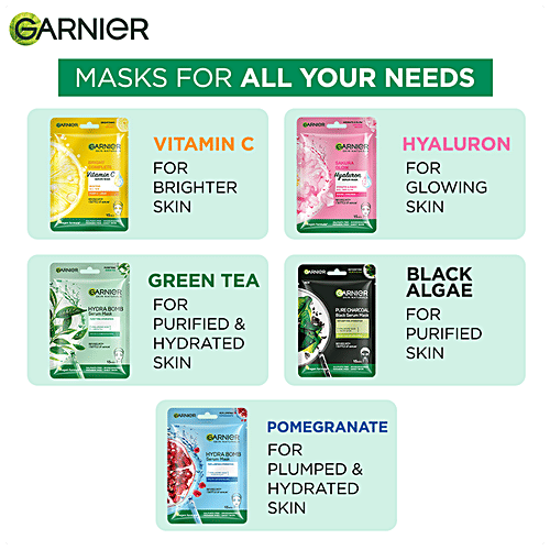 Garnier Hydra Bomb Face Serum Sheet Mask - For Oily & Combination Skin, 28 g  