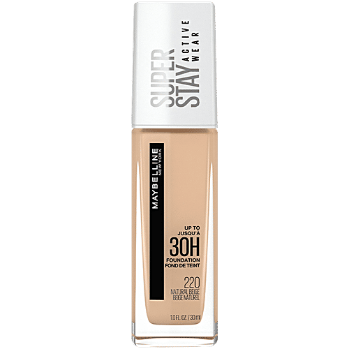 Maybelline New York Super Stay Full Coverage Liquid Foundation, Up To 24 hours, 30 ml 220 Natural Beige 