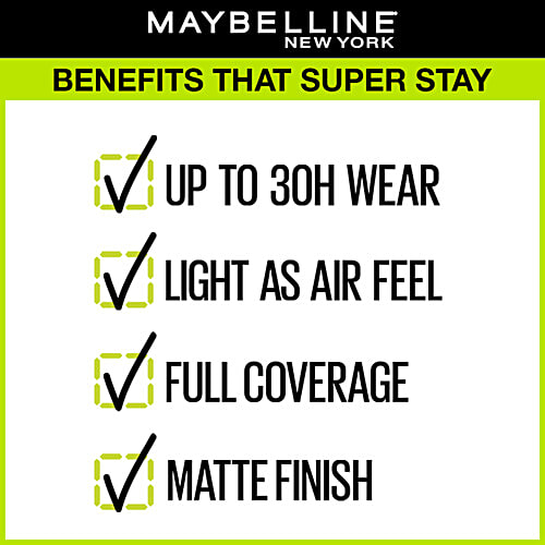 Maybelline New York Super Stay Full Coverage Liquid Foundation, Up To 24 hours, 30 ml 220 Natural Beige 