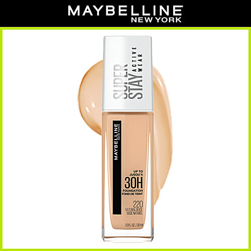 Maybelline New York Super Stay Full Coverage Liquid Foundation, Up To 24 hours, 30 ml 220 Natural Beige 