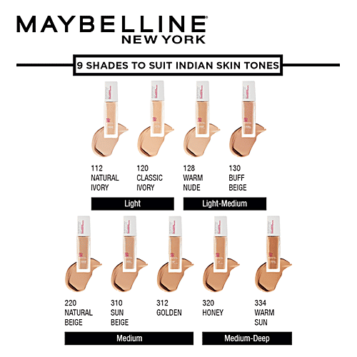 Maybelline New York Super Stay Full Coverage Liquid Foundation, Up To 24 hours, 30 ml 334 Warm Sun 