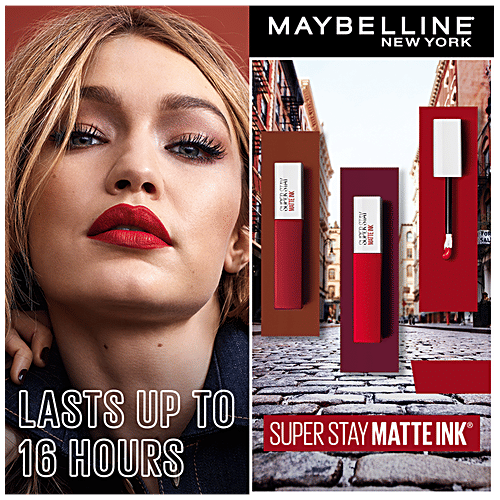 Maybelline New York Super Stay Matte Ink Liquid Lipstick, 5 g 205 Assertive 