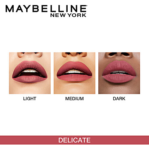 Maybelline New York Super Stay Matte Ink Liquid Lipstick, 5 g 225 Delicate 