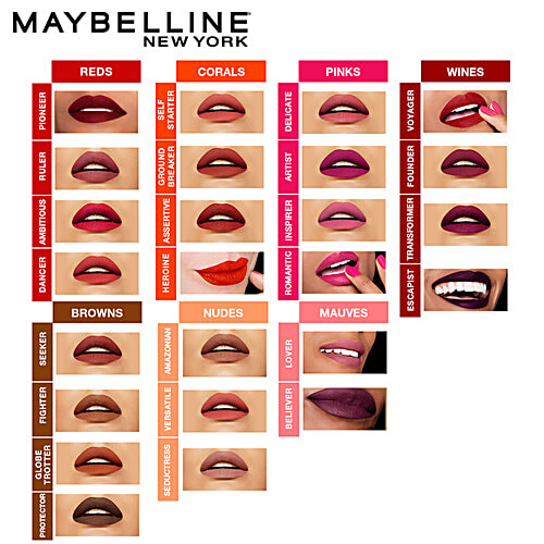 Maybelline New York Super Stay Matte Ink Liquid Lipstick, 5 g 115 Founder 