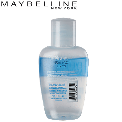 Maybelline New York Biphase Eye & Lip Make-Up Remover, 40 ml  