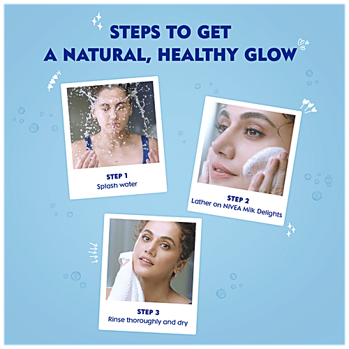 Nivea Milk Delights Face Wash With Besan For Oily Skin, 50 ml  