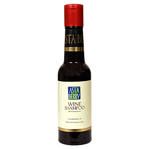 Astaberry Wine Shampoo with Conditioner - Made from Real Black Grapes, For Long & Healthy Hair, 200 ml  