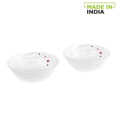 Cello Dazzle Noodle Opalware Bowl Set - Lush Fiesta, 2 pcs  