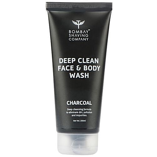 Buy Bombay Shaving Company Activated Charcoal Face & Body Wash With