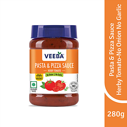 Buy VEEBA Pasta & Pizza Sauce Herby Tomato (No Onion No Garlic) I Veg