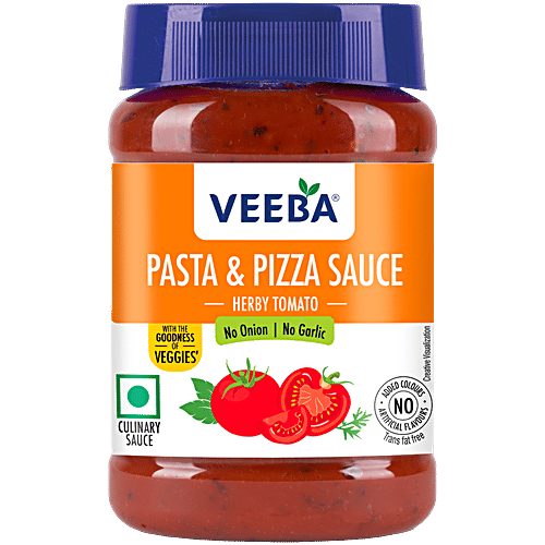 Veeba Herby Tomato Pasta & Pizza Sauce - No Onion & Garlic, 280 g  