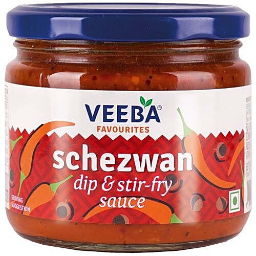 Veeba Schezwan Dip & Stir-Fry Sauce, 320 g PET Jar