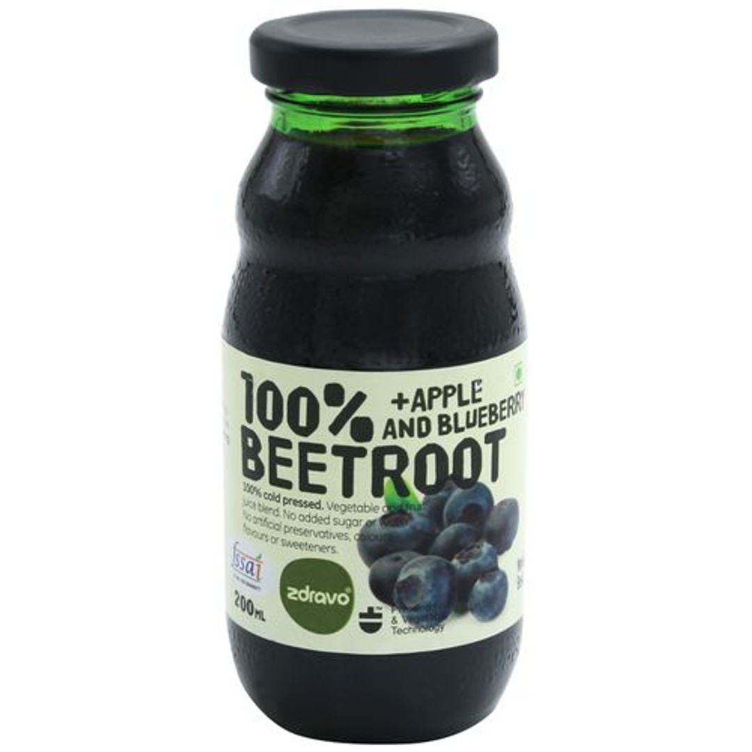 Buy Zdravo 100 Beetroot + Blueberry + Apple Juice Online at Best Price