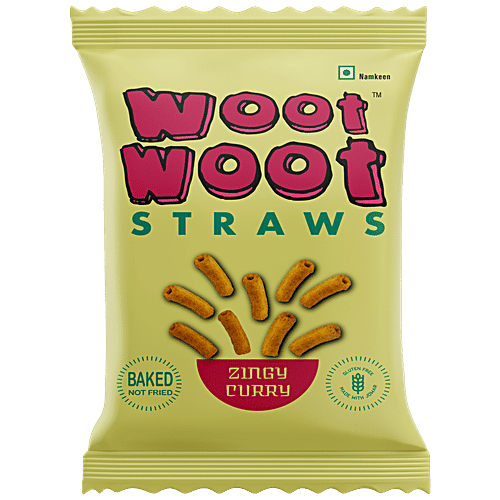 Spyke Woot Woot Straws - Zingy Curry, 46 g  Gluten Free