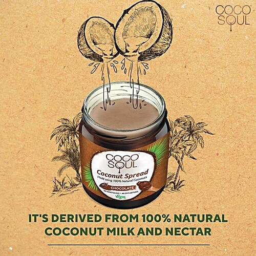 Coco Soul Coconut Spread - Cacao, 265 g Jar 