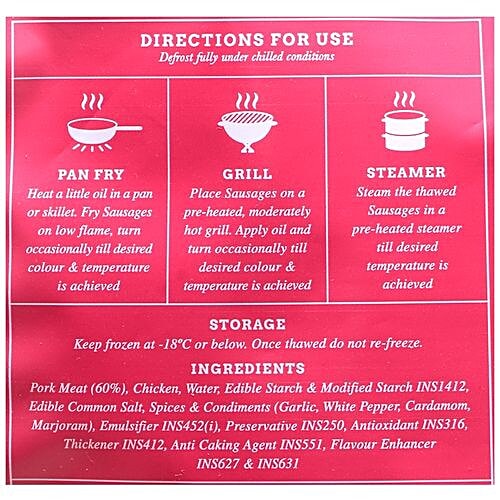 La Carne Pork Nuremburg Sausage, 500 g PKT 