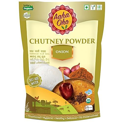Aaha Oho Organic Chutney Powder - Onion, 100 g  