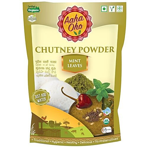Aaha Oho Organic Chutney Powder - Mint, 100 g  