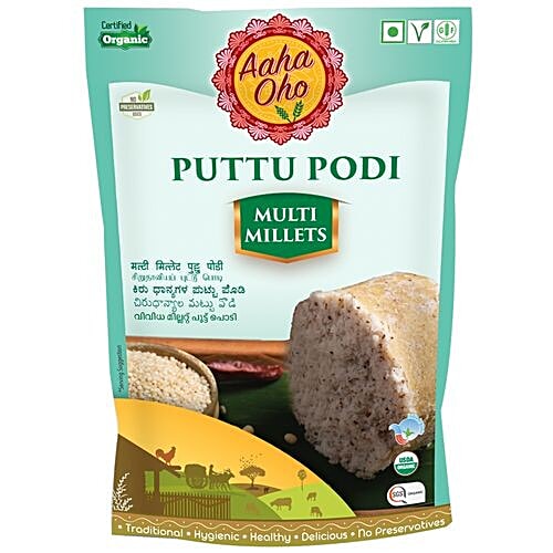 Aaha Oho Organic Puttu - Millet, 250 g  