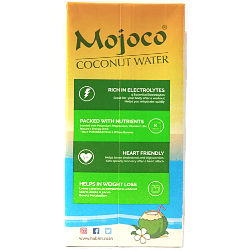 Mojoco Coconut Water Tetrapak, 1 L  