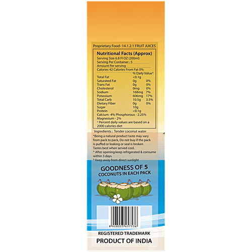 Mojoco Coconut Water Tetrapak, 1 L  