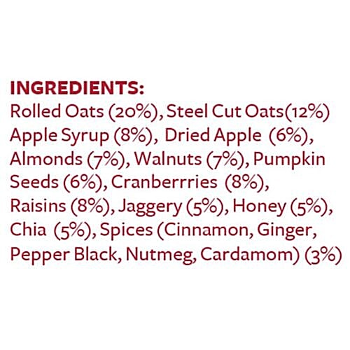 Nutty Yogi Cinnamon Apple Pie Muesli, 250 g  