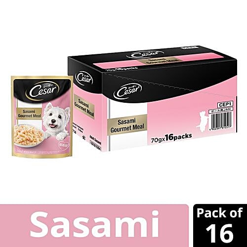 Buy Cesar Adult Premium Wet Dog Food Gourmet Meal, Sasami Online at