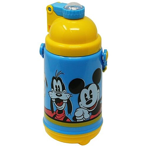 Hm International Disney Mickey Mouse Double Wall Insulated Kids Sipper Bottle, 400 ml