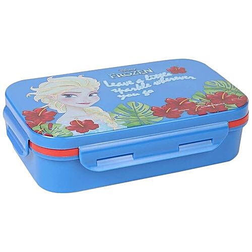 Hm International Disney Frozen Insulated Hot Case Kids Plastic Lunch Box With Steel Tray, 1 pc Dishwasher & Microwave Safe