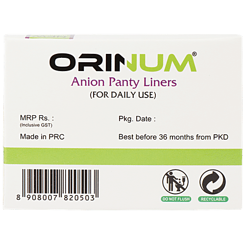 Buy Orinum Anion Panty Liners Daily Use Online at Best Price of Rs 99