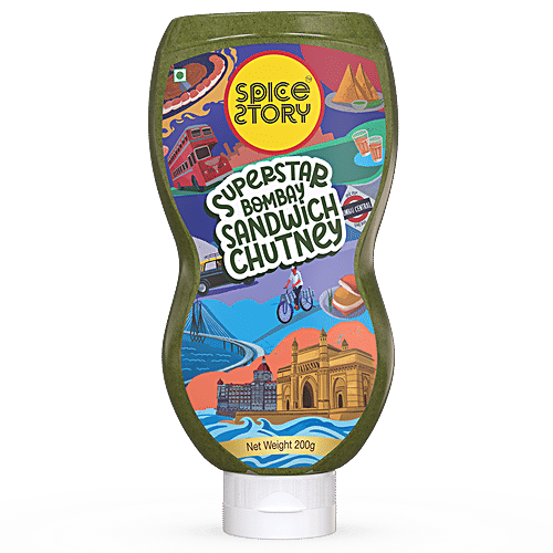 Spice Story Superstar Bombay Sandwich Chutney - Tangy & Spicy, 200 g  Authentic Taste & A Tangy, Spicy Flavour