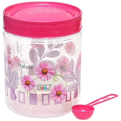 Buy Saaj Maxx Pet Plastic Premium Container Pink Online at Best Price