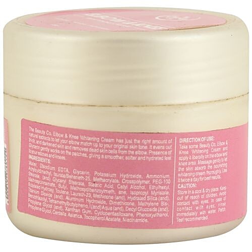 The Beauty Co. Elbow & Knee Whitening Cream, Lightens, Softens, Moisturizes, 125 g  Lightens, Softens, Moisturizes