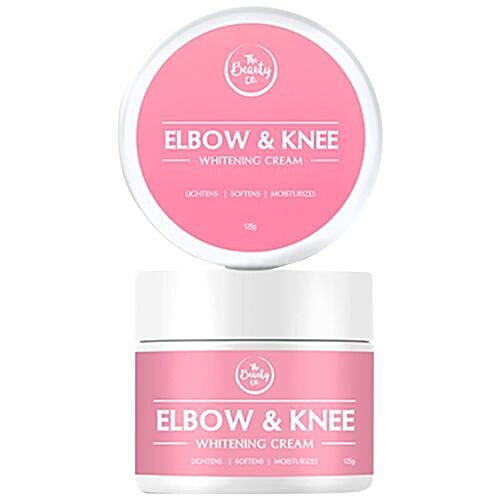 The Beauty Co. Elbow & Knee Whitening Cream, Lightens, Softens, Moisturizes, 125 g  Lightens, Softens, Moisturizes