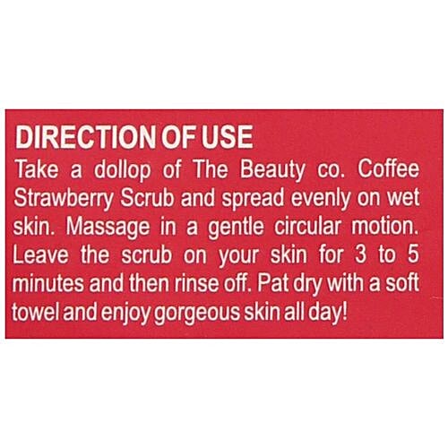 The Beauty Co. Strawberry Coffee Scrub, 200 g  