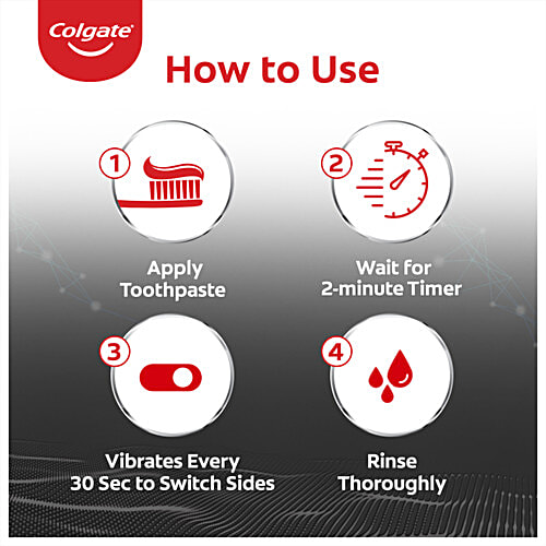 Colgate ProClinical 150 Charcoal Sonic - Electric Toothbrush With Replaceable Brush Head, 1 pc  Tough on Plaque, Gentle on Gums