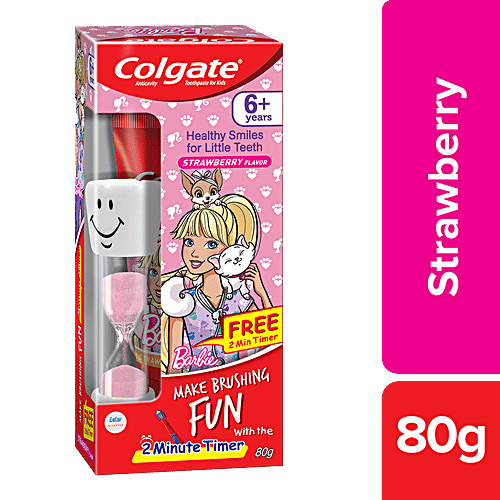 Buy Colgate Kids Barbie Toothpaste 6+ Years, Strawberry Online at Best Price of Rs 86 bigbasket