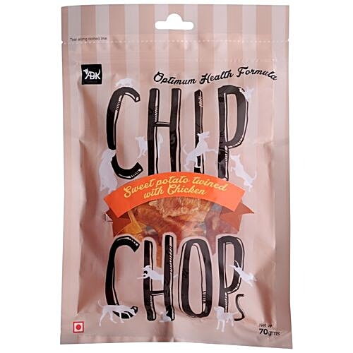 Chip Chops Dog Treats - Sweet Potato twined with Chicken, 70 g Optimum Health Formula