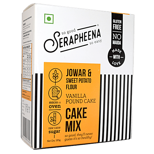Buy Serapheena Jowar & Sweet Potato Flour Cake Mix Vanilla Pound